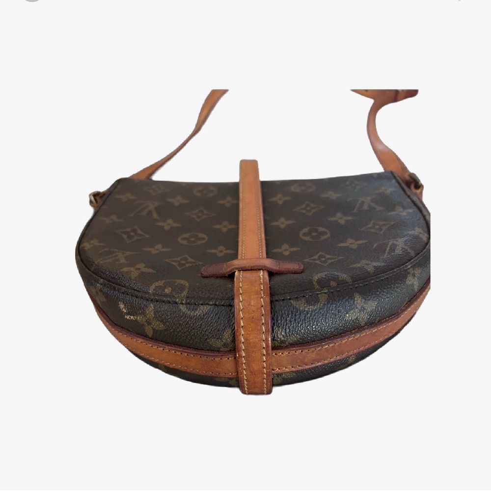 Louis Vuitton Brown Monogram Crossbody Bag with Gold Hardware - Picture 6 of 8